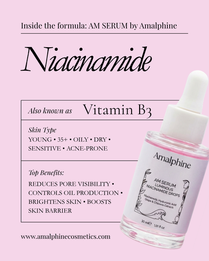 AM SERUM Luminous Niacinamide Drops